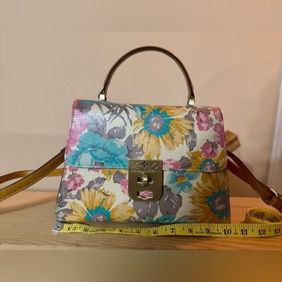 Patricia Nash “First Bloom” Floral Leather Satchel NWT - Picture 2 of 12